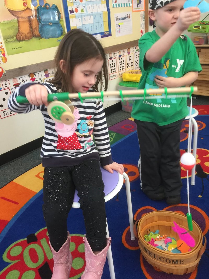 Ice fishing gambling game in Canada